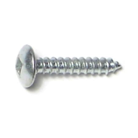 Midwest Fastener Sheet Metal Screw, #6 x 3/4 in, Zinc Plated Steel Truss Head Square Drive, 45 PK 30804